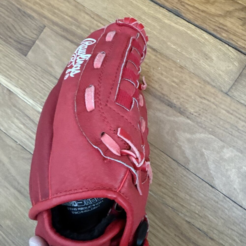 Rawlings Youth 12" Red Softball Baseball Glove Highlight Series H120S Right - Picture 4 of 10